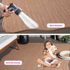 SAFAVIEH Courtyard Ilmur Indoor/ Outdoor Waterproof Patio Backyard Rug