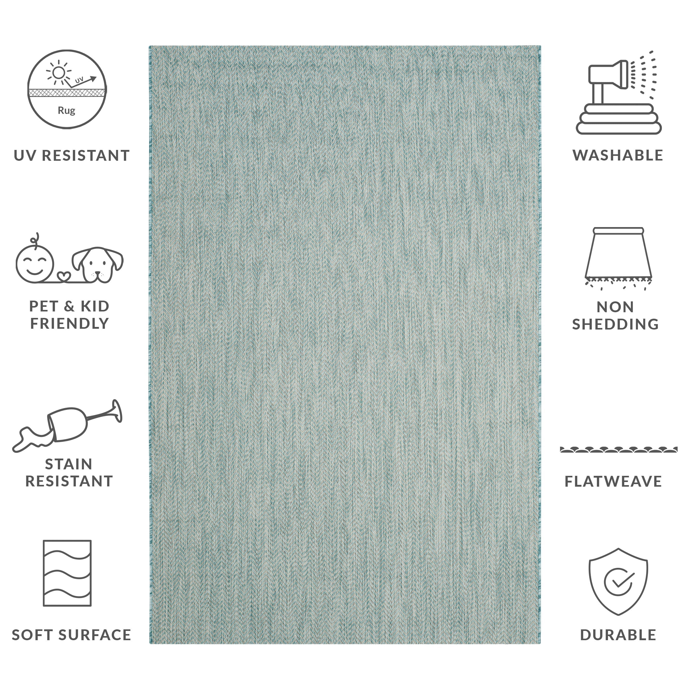 SAFAVIEH Courtyard Ilmur Indoor/ Outdoor Waterproof Patio Backyard Rug