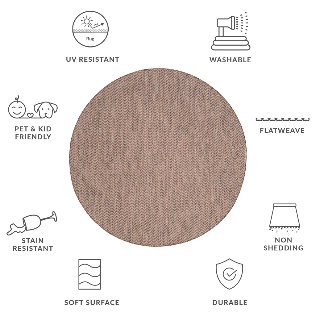 SAFAVIEH Courtyard Ilmur Indoor/ Outdoor Waterproof Patio Backyard Rug