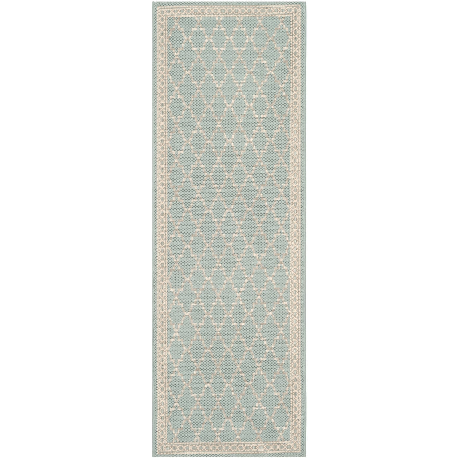 SAFAVIEH Courtyard Janell Trellis Indoor/ Outdoor Waterproof Patio Backyard Rug