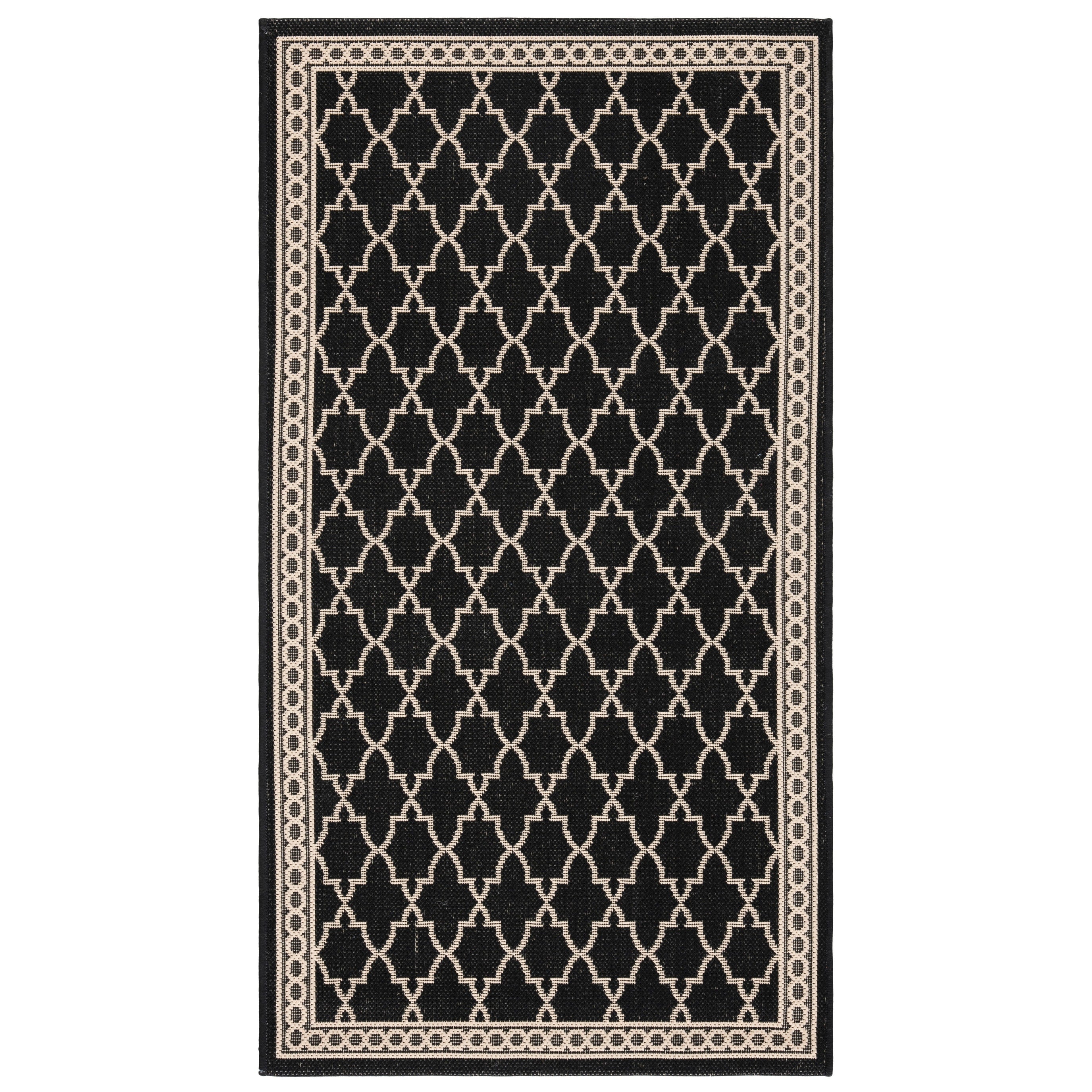 SAFAVIEH Courtyard Janell Trellis Indoor/ Outdoor Waterproof Patio Backyard Rug