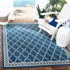SAFAVIEH Courtyard Janell Trellis Indoor/ Outdoor Waterproof Patio Backyard Rug