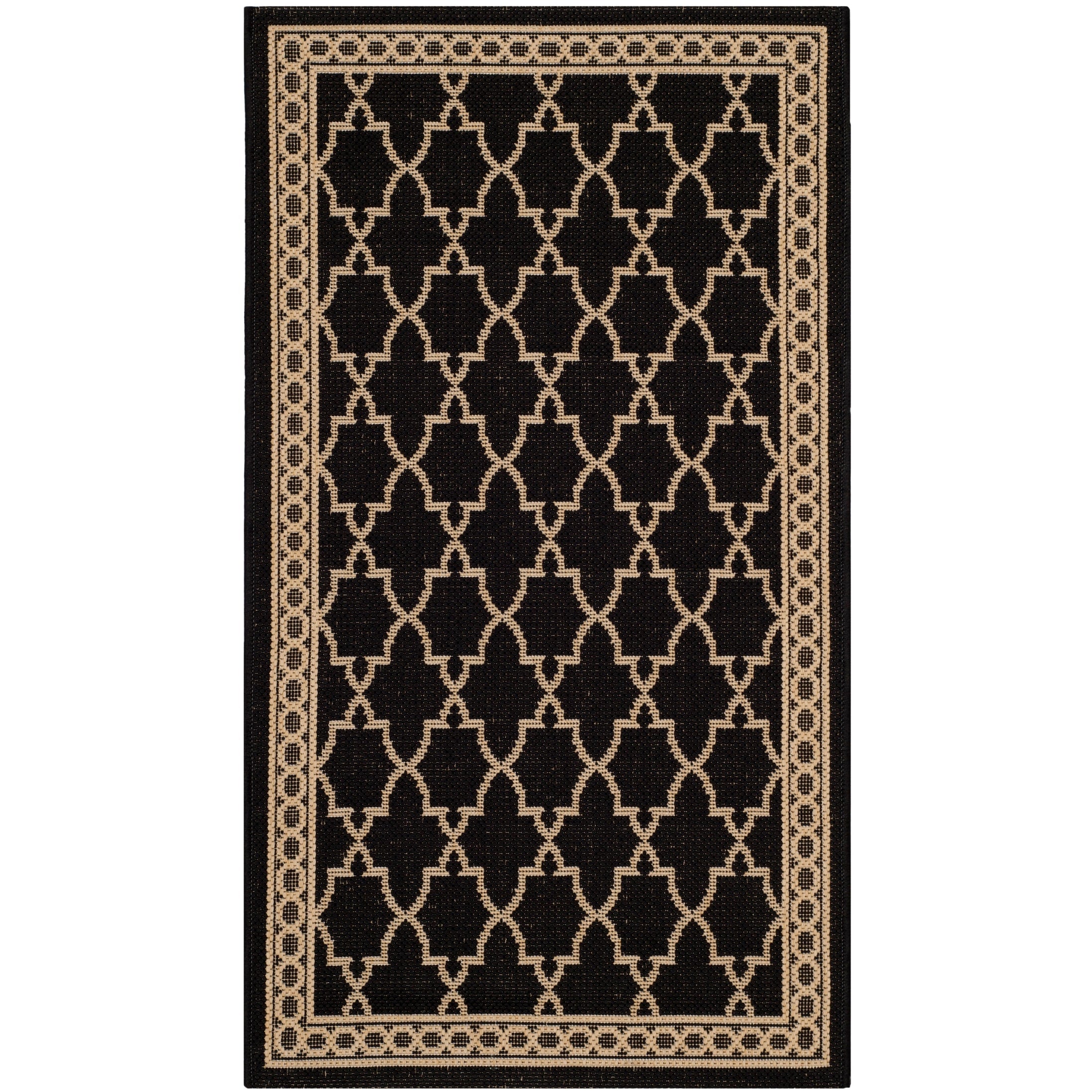 SAFAVIEH Courtyard Janell Trellis Indoor/ Outdoor Waterproof Patio Backyard Rug