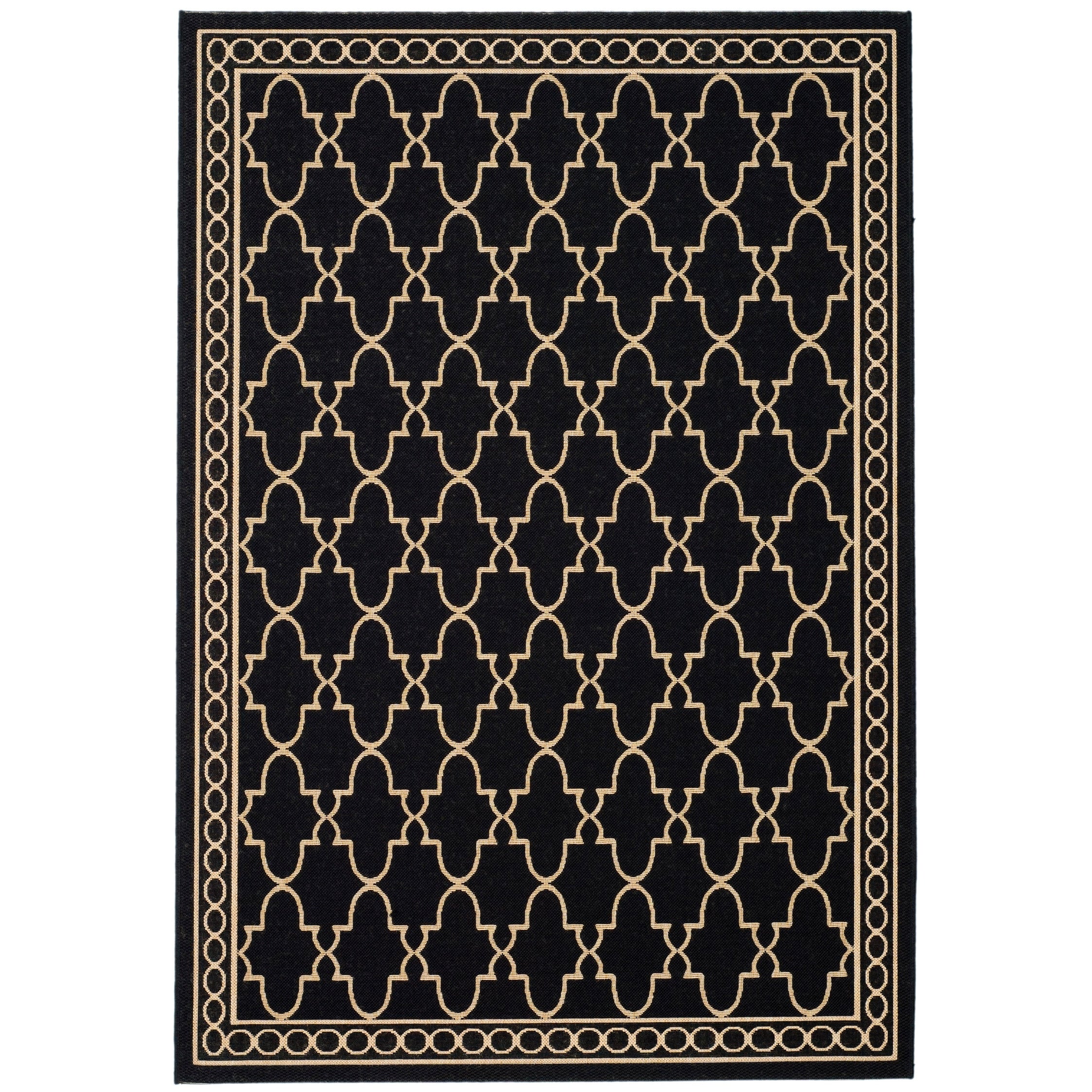 SAFAVIEH Courtyard Janell Trellis Indoor/ Outdoor Waterproof Patio Backyard Rug