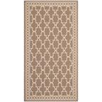SAFAVIEH Courtyard Janell Trellis Indoor/ Outdoor Waterproof Patio Backyard Rug