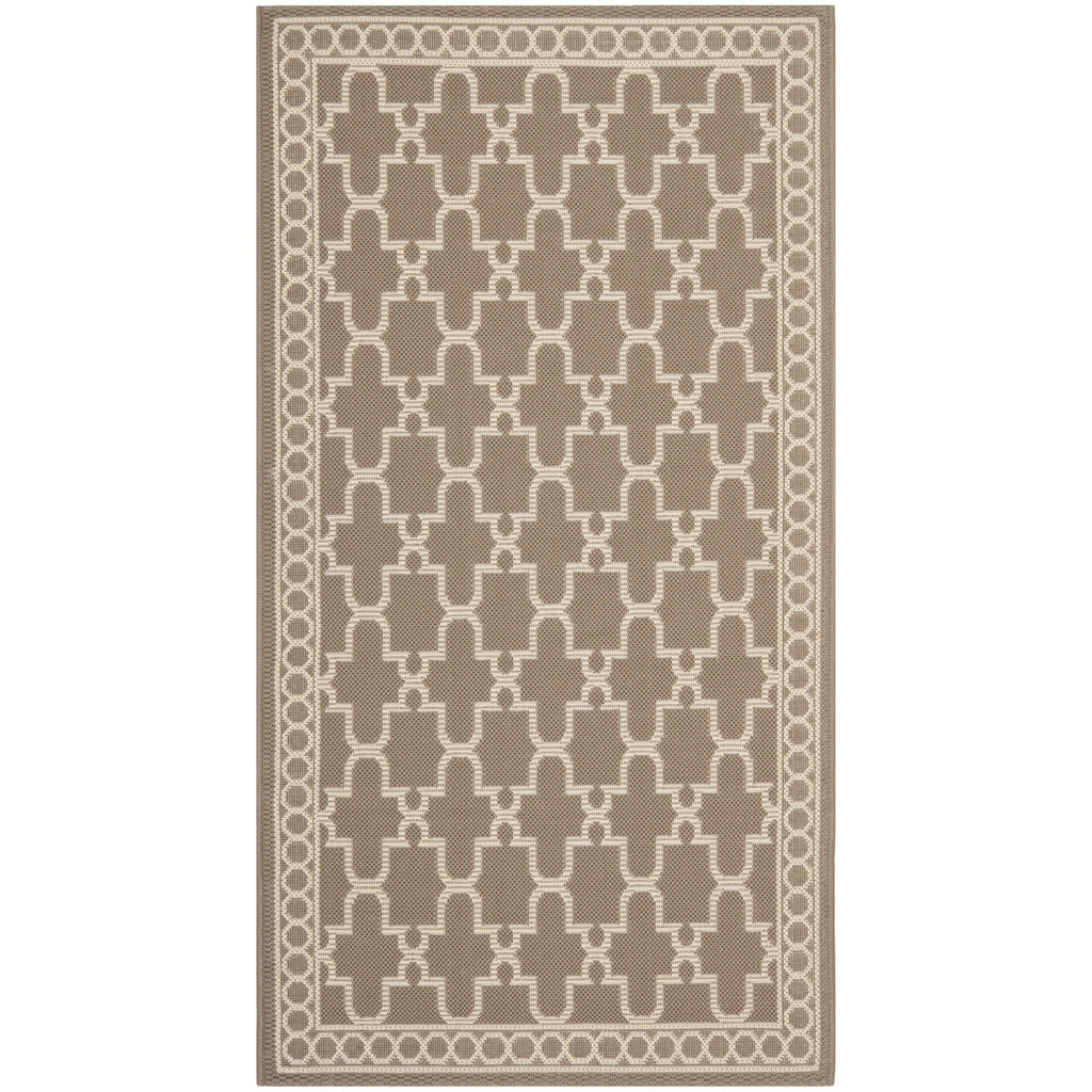 SAFAVIEH Courtyard Janell Trellis Indoor/ Outdoor Waterproof Patio Backyard Rug