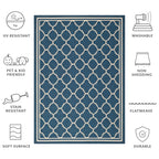 SAFAVIEH Courtyard Kristelle Indoor/ Outdoor Waterproof Patio Backyard Rug