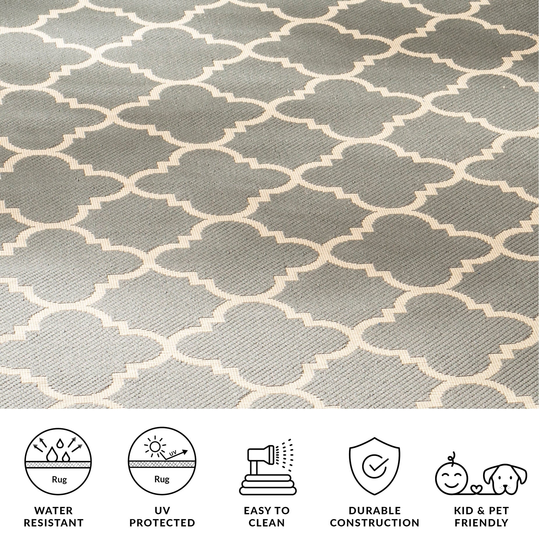 SAFAVIEH Courtyard Kristelle Indoor/ Outdoor Waterproof Patio Backyard Rug