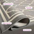 SAFAVIEH Courtyard Kristelle Indoor/ Outdoor Waterproof Patio Backyard Rug