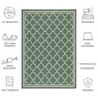 SAFAVIEH Courtyard Kristelle Indoor/ Outdoor Waterproof Patio Backyard Rug