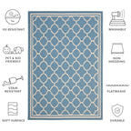 SAFAVIEH Courtyard Kristelle Indoor/ Outdoor Waterproof Patio Backyard Rug