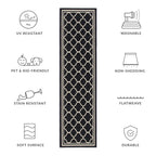 SAFAVIEH Courtyard Kristelle Indoor/ Outdoor Waterproof Patio Backyard Rug