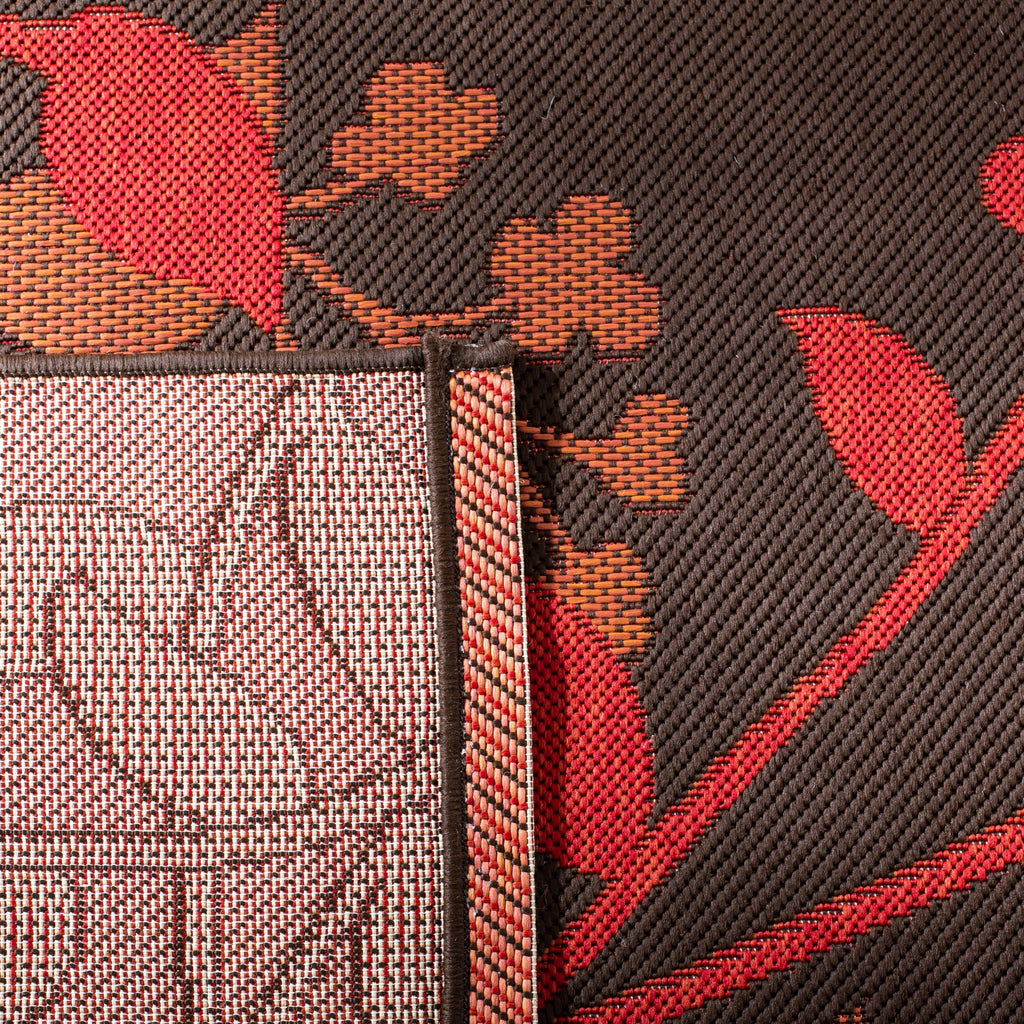 SAFAVIEH Courtyard Luann Botanical Indoor/ Outdoor Waterproof Patio Backyard Rug