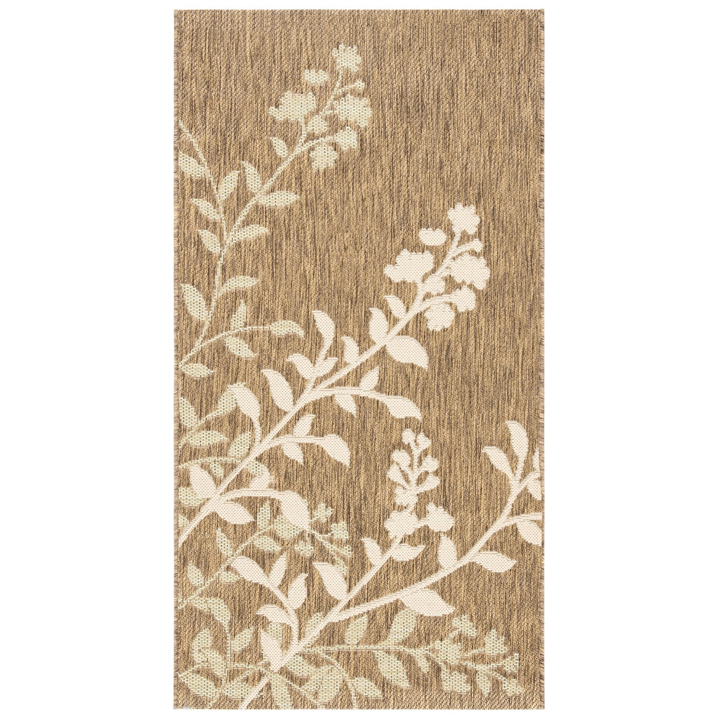 SAFAVIEH Courtyard Luann Botanical Indoor/ Outdoor Waterproof Patio Backyard Rug