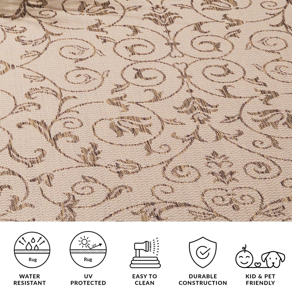 SAFAVIEH Courtyard Miljeta Indoor/ Outdoor Waterproof Patio Backyard Rug