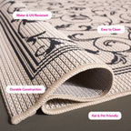 SAFAVIEH Courtyard Miljeta Indoor/ Outdoor Waterproof Patio Backyard Rug