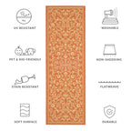 SAFAVIEH Courtyard Miljeta Indoor/ Outdoor Waterproof Patio Backyard Rug