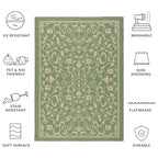 SAFAVIEH Courtyard Miljeta Indoor/ Outdoor Waterproof Patio Backyard Rug