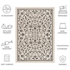 SAFAVIEH Courtyard Miljeta Indoor/ Outdoor Waterproof Patio Backyard Rug