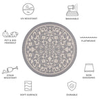 SAFAVIEH Courtyard Miljeta Indoor/ Outdoor Waterproof Patio Backyard Rug