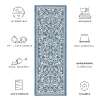 SAFAVIEH Courtyard Miljeta Indoor/ Outdoor Waterproof Patio Backyard Rug