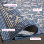 SAFAVIEH Courtyard Miljeta Indoor/ Outdoor Waterproof Patio Backyard Rug