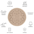 SAFAVIEH Courtyard Miljeta Indoor/ Outdoor Waterproof Patio Backyard Rug