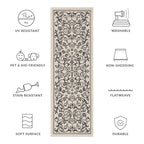 SAFAVIEH Courtyard Miljeta Indoor/ Outdoor Waterproof Patio Backyard Rug