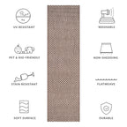 SAFAVIEH Courtyard Ragini Indoor/Outdoor Waterproof Patio Backyard Rug