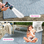 SAFAVIEH Courtyard Ragini Indoor/Outdoor Waterproof Patio Backyard Rug