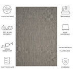 SAFAVIEH Courtyard Ragini Indoor/Outdoor Waterproof Patio Backyard Rug