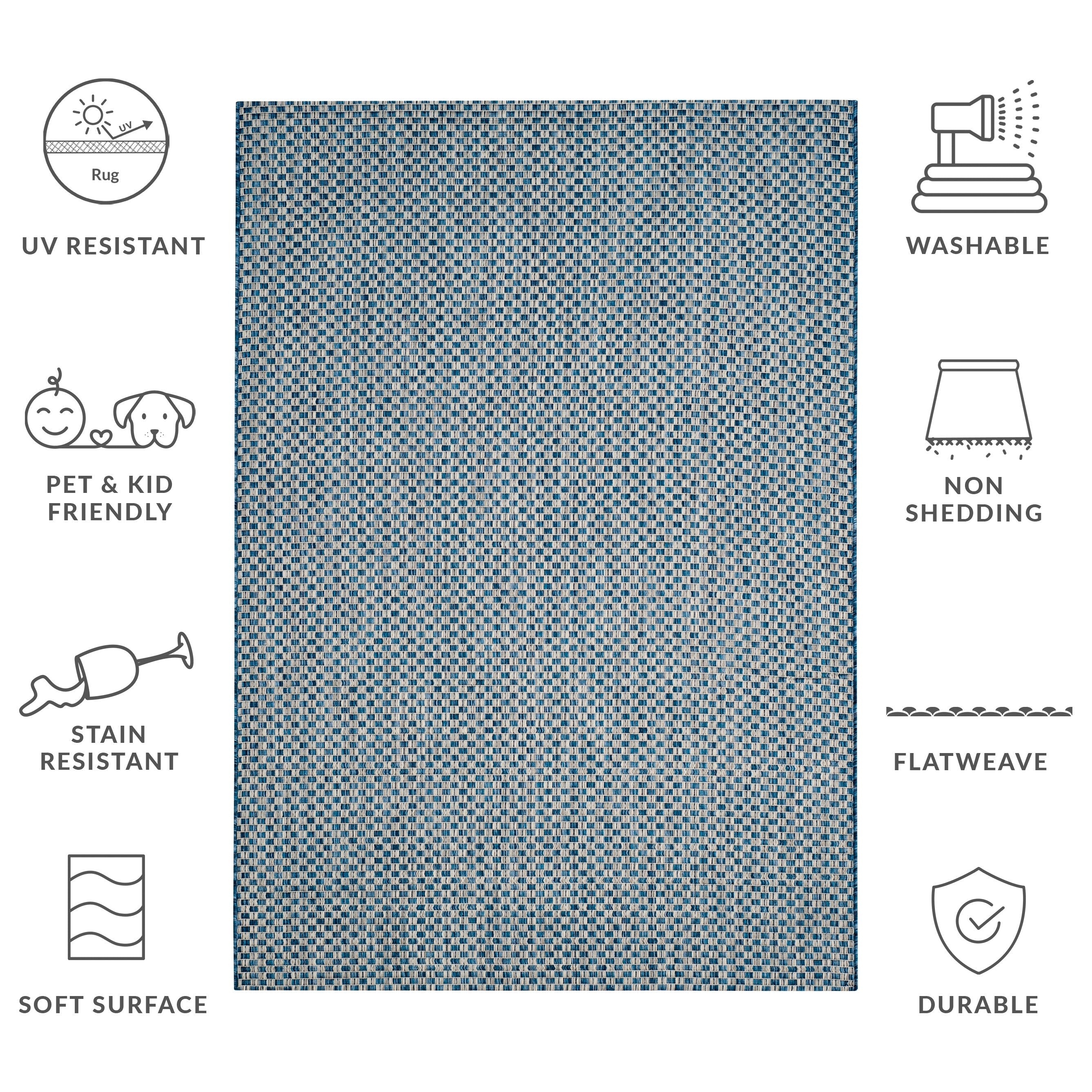 SAFAVIEH Courtyard Ragini Indoor/Outdoor Waterproof Patio Backyard Rug