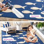 SAFAVIEH Courtyard Ragne Indoor/ Outdoor Waterproof Patio Backyard Rug
