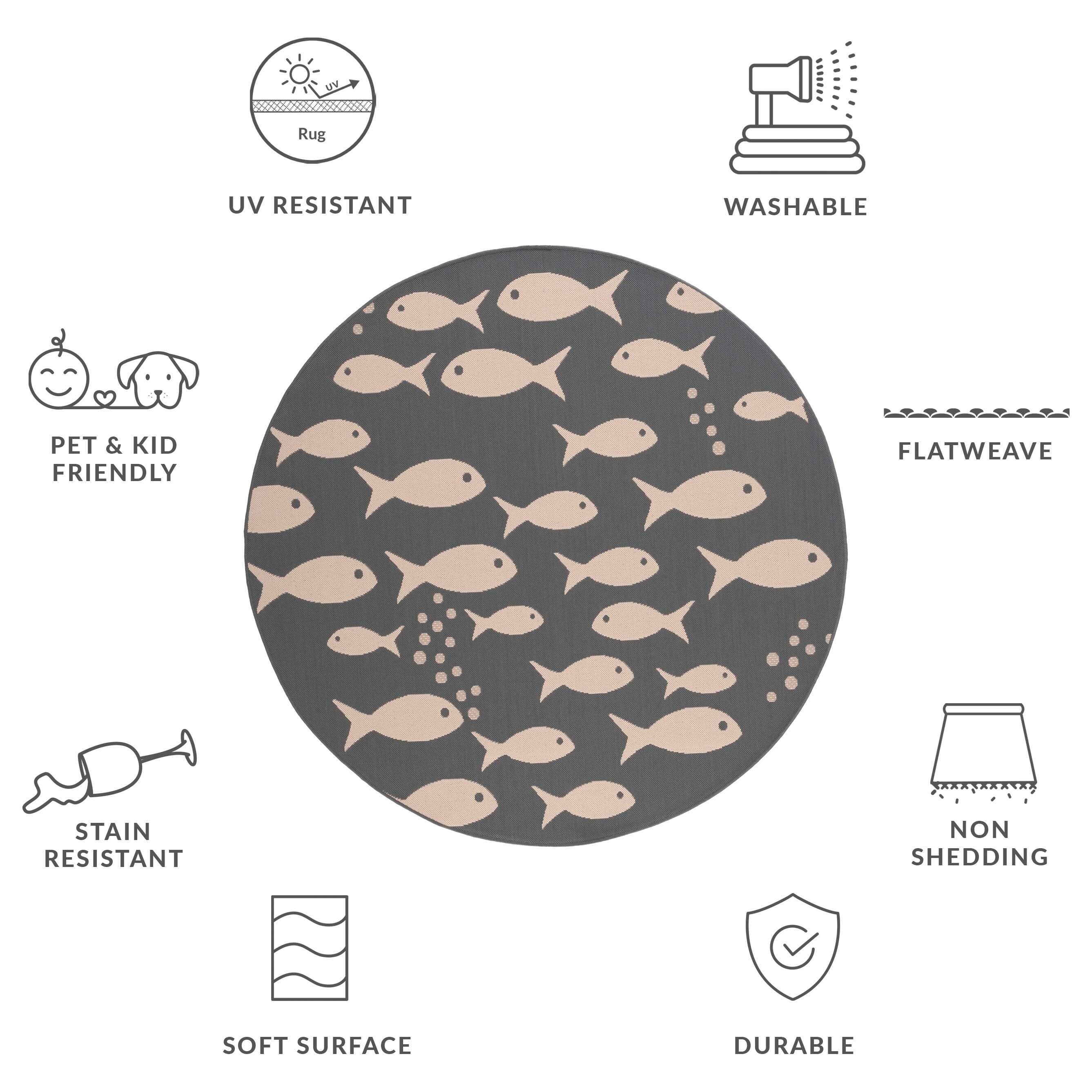 SAFAVIEH Courtyard Ragne Indoor/ Outdoor Waterproof Patio Backyard Rug