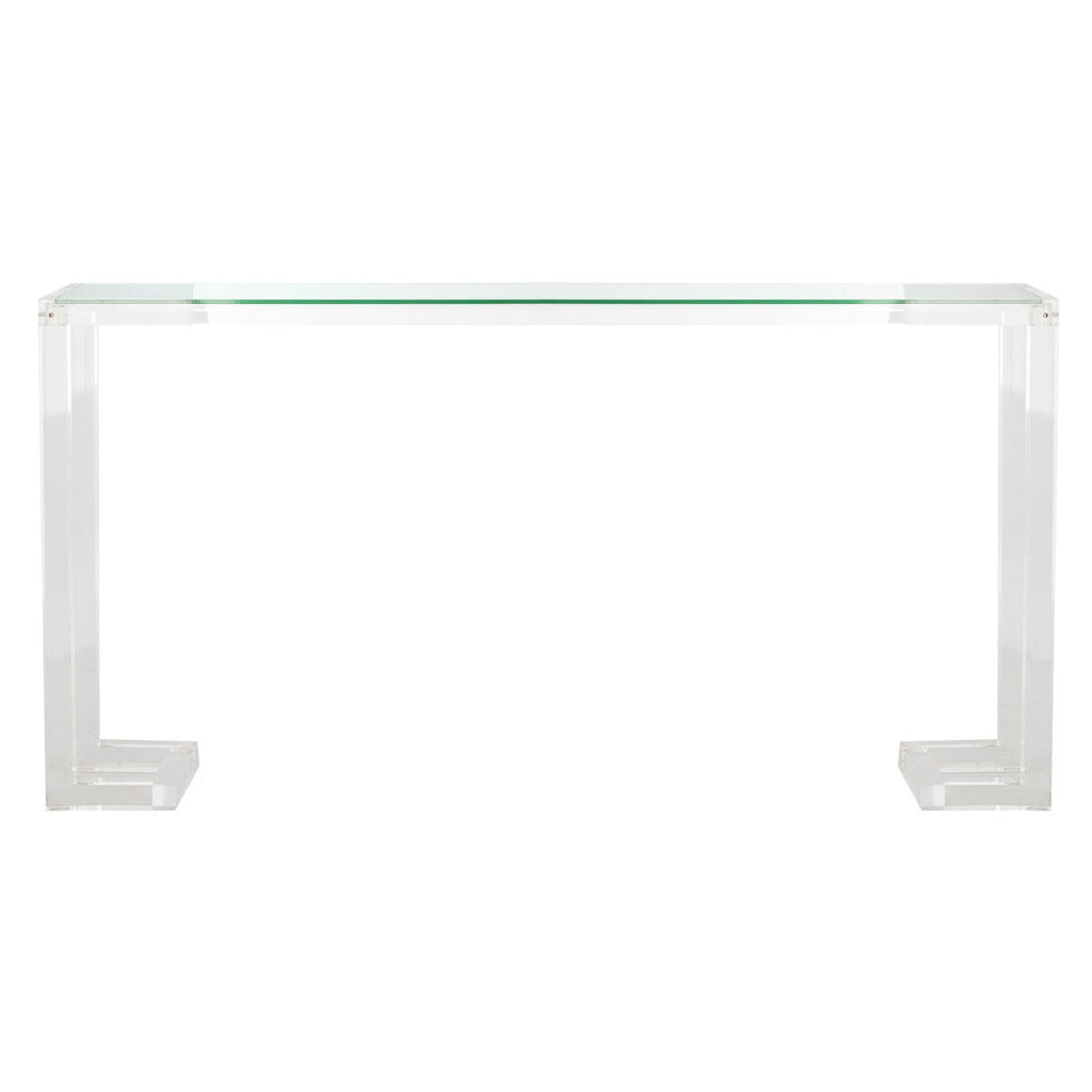 SAFAVIEH Couture Camryn Acrylic Console Table - Clear - 60 W x 10 L x 30 H - 52Wx10Dx30H