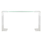 SAFAVIEH Couture Camryn Acrylic Console Table - Clear - 60 W x 10 L x 30 H - 52Wx10Dx30H