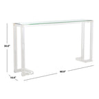 SAFAVIEH Couture Camryn Acrylic Console Table - Clear - 60 W x 10 L x 30 H - 52Wx10Dx30H