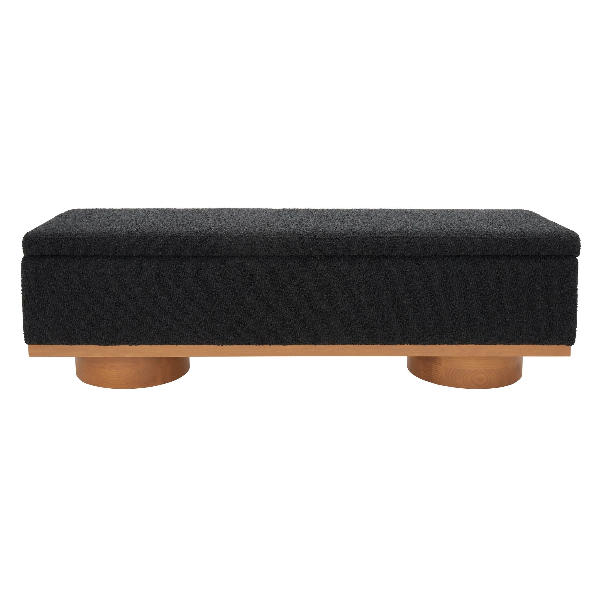 SAFAVIEH Couture Sunneva Boucle Storage Bench - 61 In. W x 20 In. D x 19 In. H - 61Wx20Dx19H