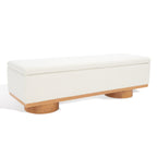 SAFAVIEH Couture Sunneva Boucle Storage Bench - 61 In. W x 20 In. D x 19 In. H - 61Wx20Dx19H
