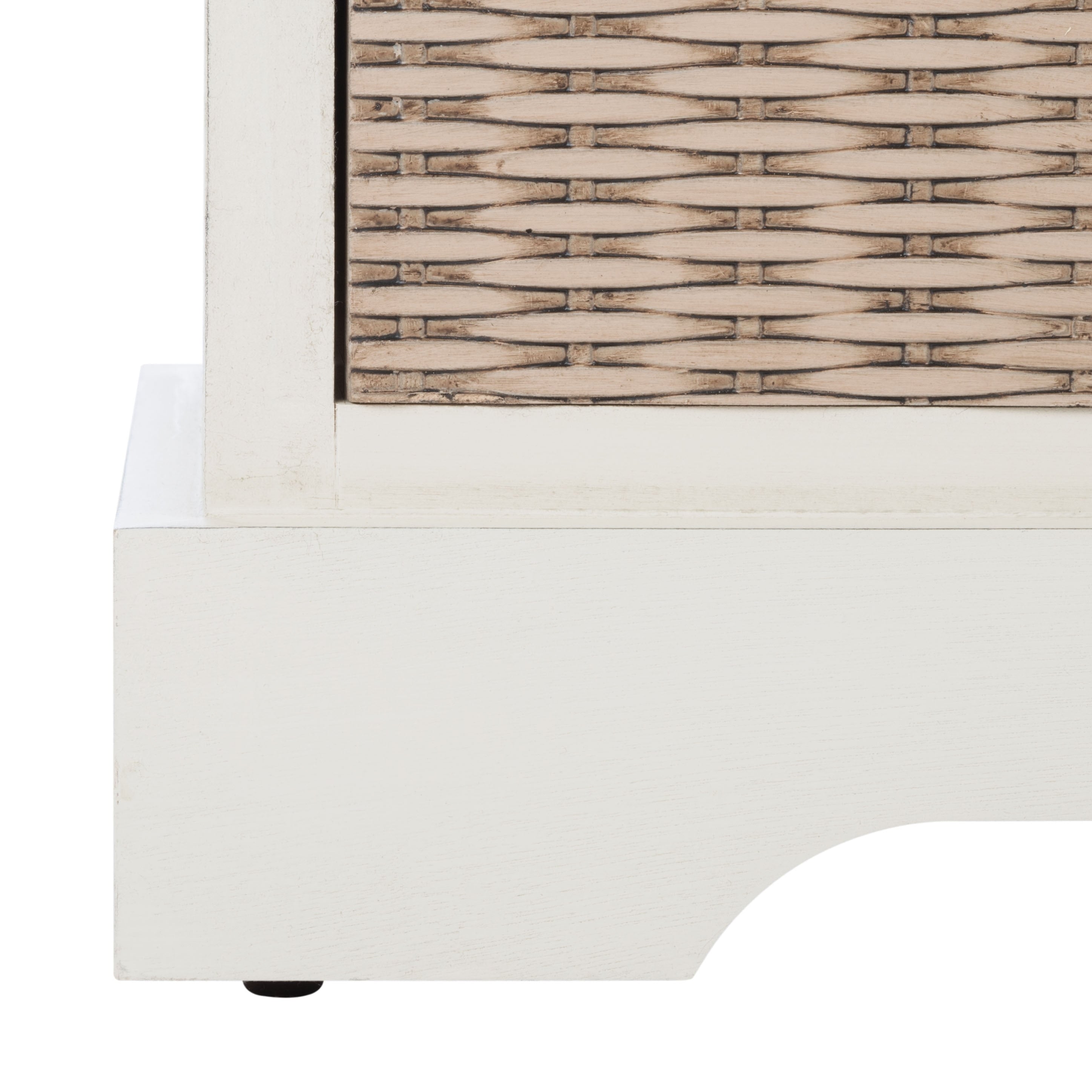 SAFAVIEH Fiorello 3-Drawer with Cushion Storage Bench - 47.3 W x 15 L x 19 H - 47Wx15Dx19H