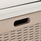 SAFAVIEH Fiorello 3-Drawer with Cushion Storage Bench - 47.3 W x 15 L x 19 H - 47Wx15Dx19H