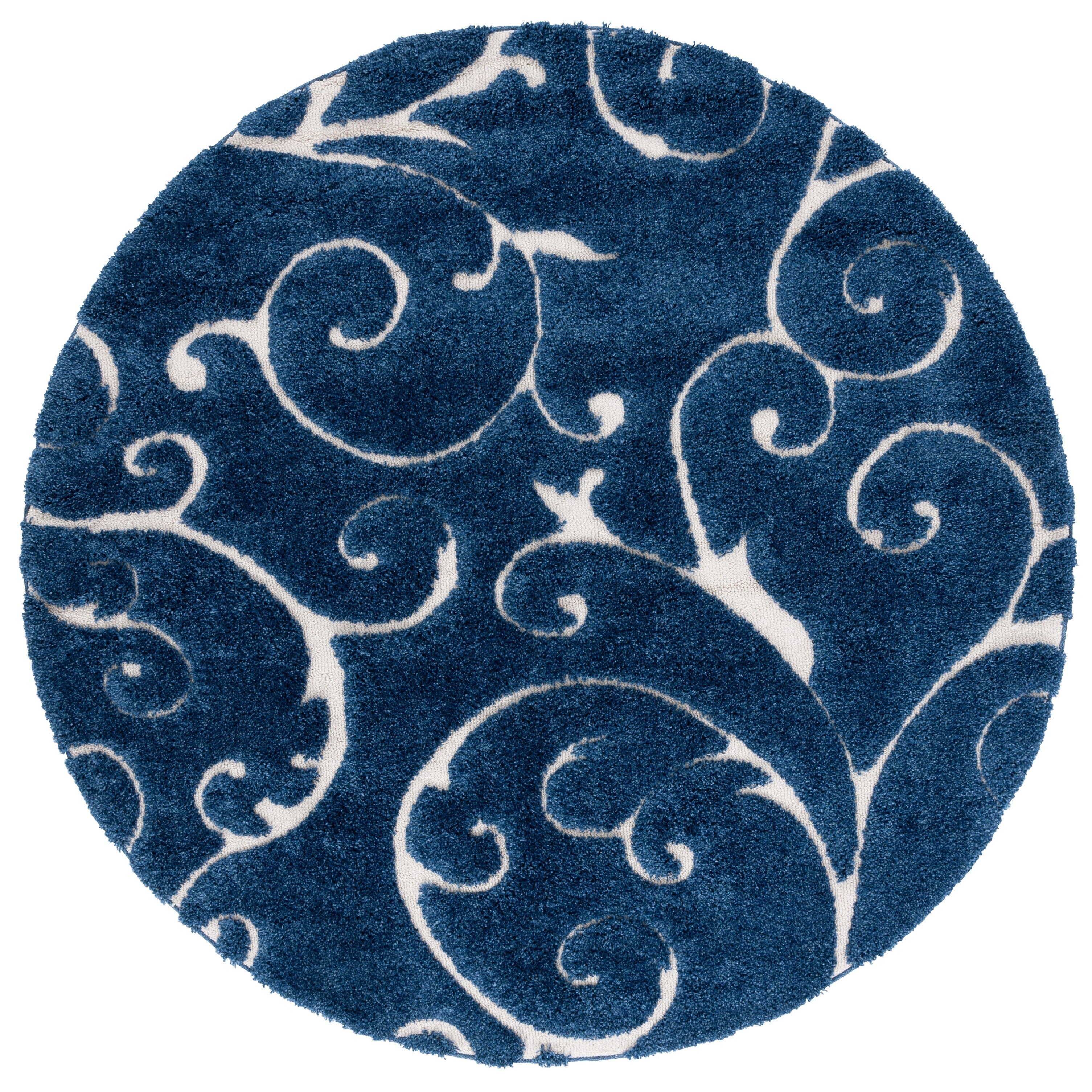 SAFAVIEH Florida Ryung Shag Scroll 1.2-inch Thick Textured Rug