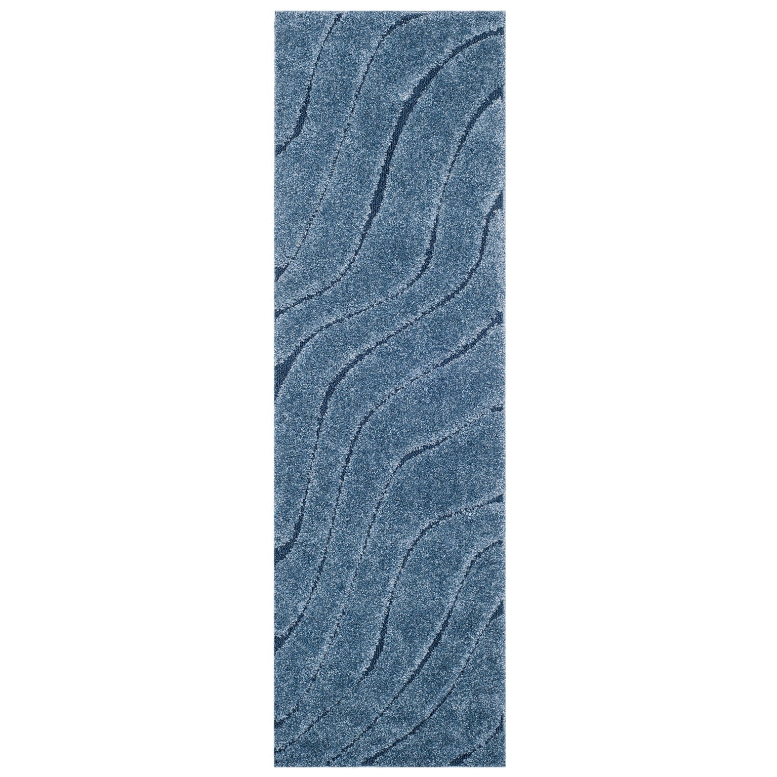 SAFAVIEH Florida Shag Borbala Soft Serene Waves 1.2-inch Thick