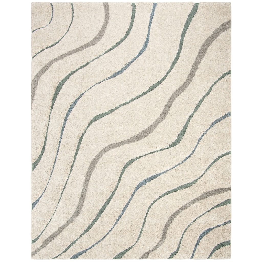 SAFAVIEH Florida Shag Borbala Soft Serene Waves 1.2-inch Thick