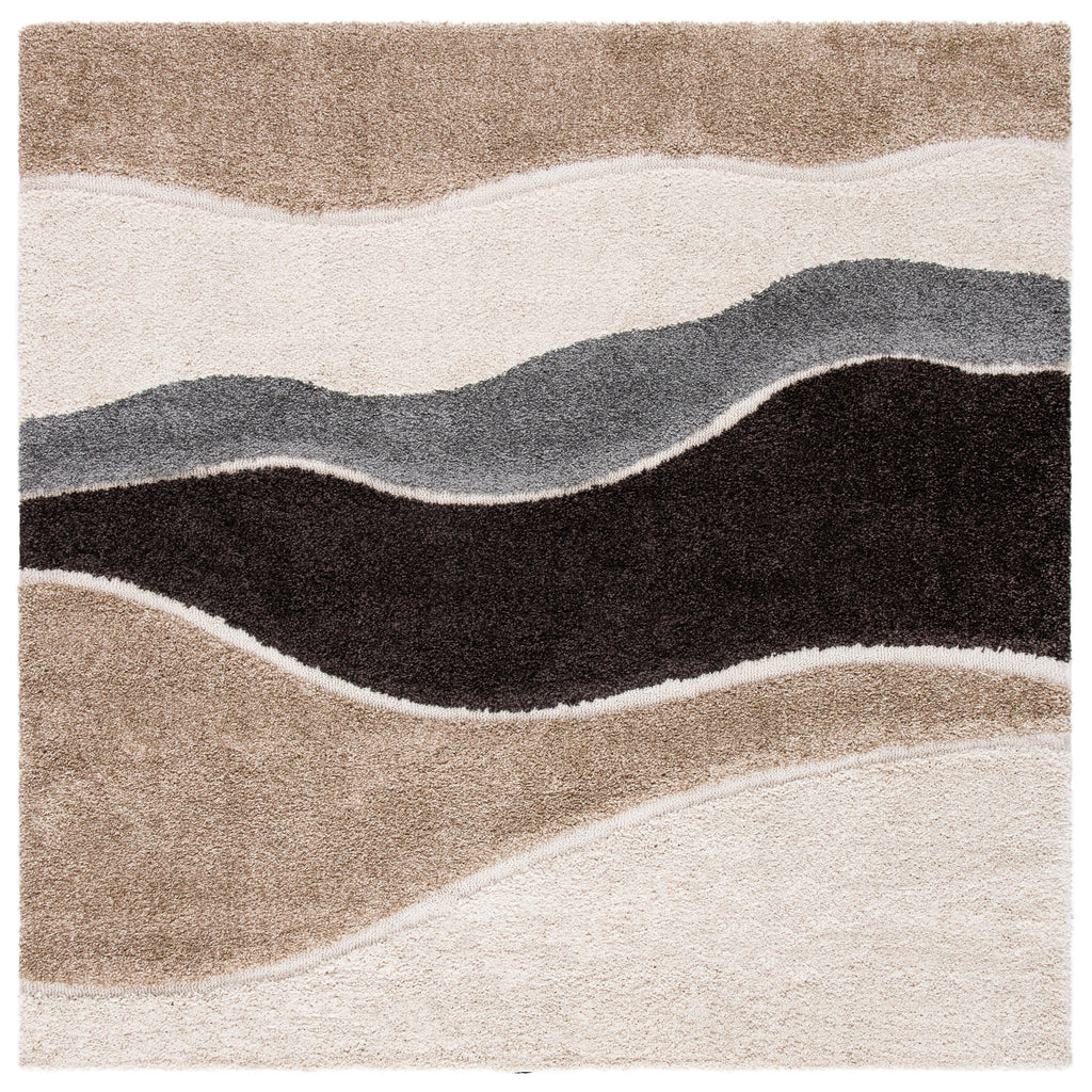 SAFAVIEH Florida Shag Melahat Abstract Wave 1.2-inch Thick Rug