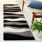 SAFAVIEH Florida Shag Melahat Abstract Wave 1.2-inch Thick Rug