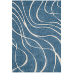 SAFAVIEH Florida Shag Staka Abstract Waves 1.2-inch Area Rug