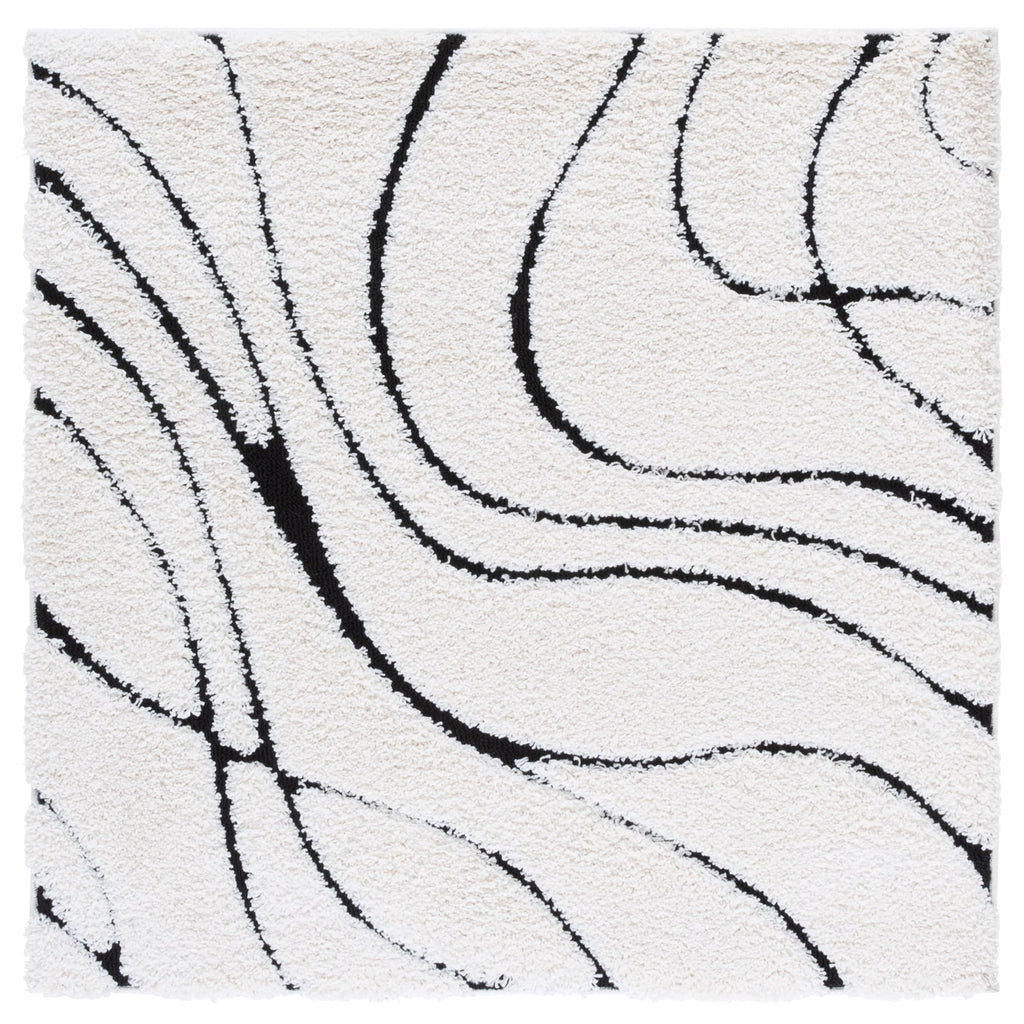 SAFAVIEH Florida Shag Staka Abstract Waves 1.2-inch Area Rug
