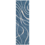 SAFAVIEH Florida Shag Staka Abstract Waves 1.2-inch Area Rug