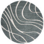 SAFAVIEH Florida Shag Staka Abstract Waves 1.2-inch Area Rug